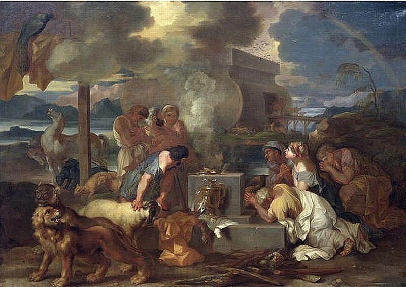 Sebastien Bourdon Sacrifice of Noah Spain oil painting art